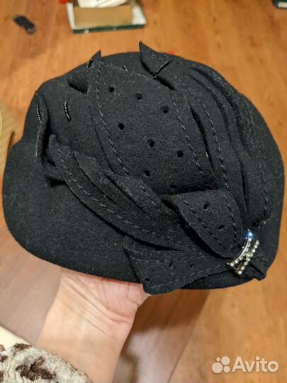 Шляпа женская шерсть