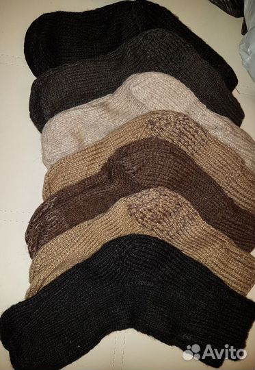 Носки шерстяные вязаные