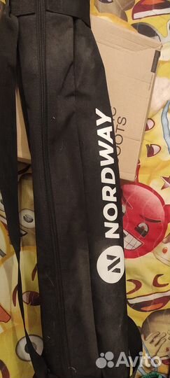 Продам лыжи палки, чехол, ботинки 35 раз