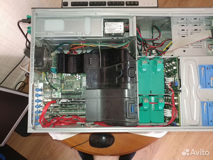 Схд FC/iscsi,Сервер 5U Intel 2x5440/PC2F-32GB/raid