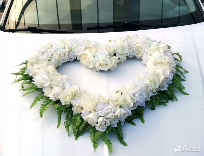 Украшения на свадебное авто