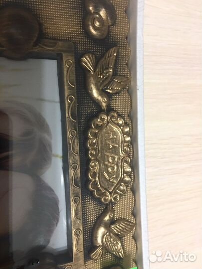 Фоторамка новая золото
