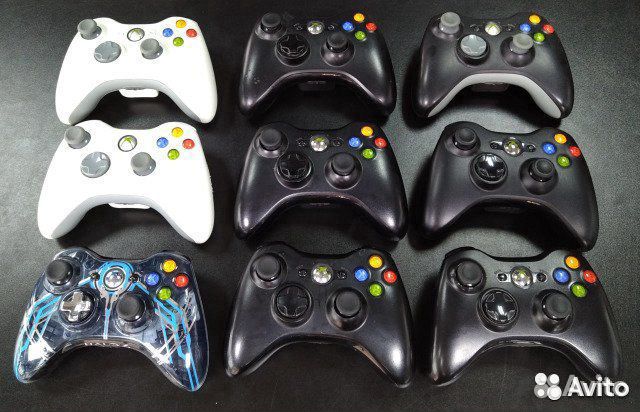 Проводные Джойстики Xbox 360 Б.У Оригинальные