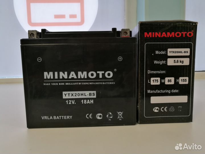 Аккумулятор Minamoto AGM (12V 18Ah)