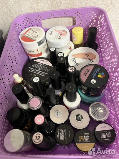 Гели для наращивания, гель-лаки, топы, базы