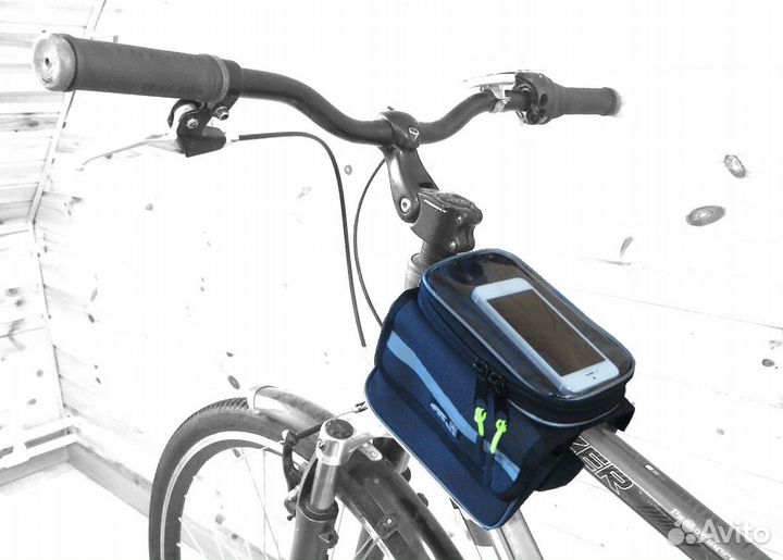 Велосумка на раму с чехлом для смартфона