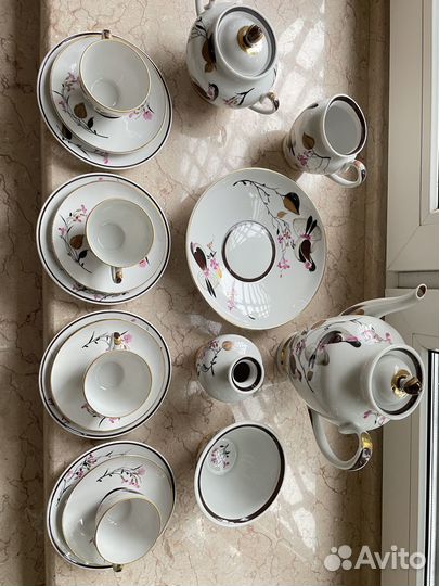 Кофейный сервиз лфз Весенние голоса СССР