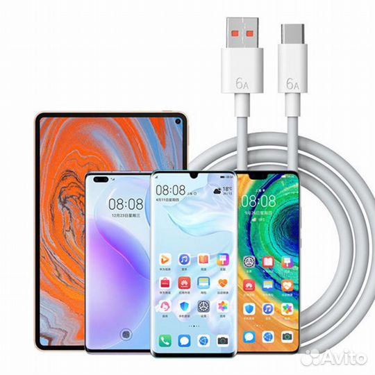 Кабель Heemax 6A USB-A - Type-C