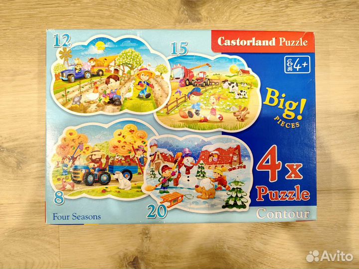 Пазлы 4 в 1 Castorland