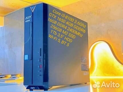 Компактный игровой Core i3/GTX1650/16GB/256GB/1TB