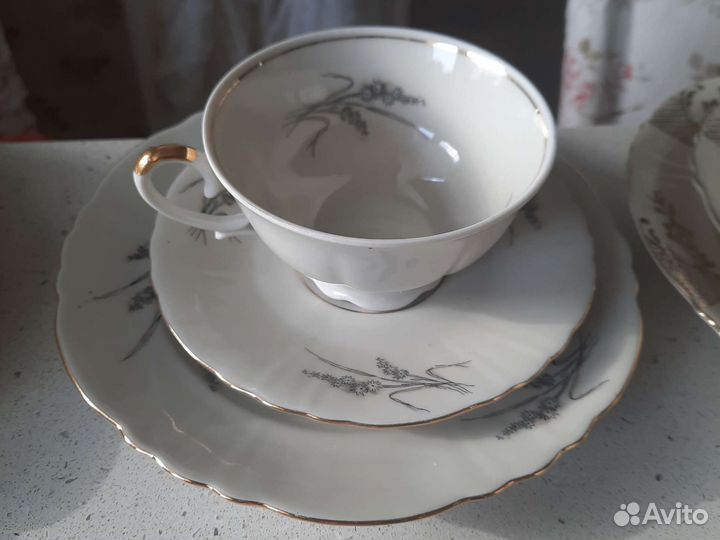 Тарелки,соусник,чайное трио,посуда Бавария,лфз