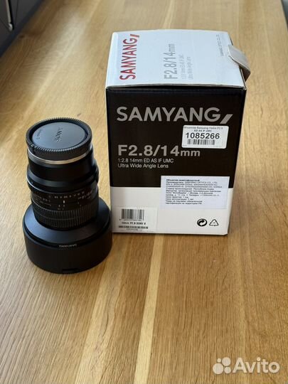 Объектив Samyang 14mm F2.8 E-mount Sony MF