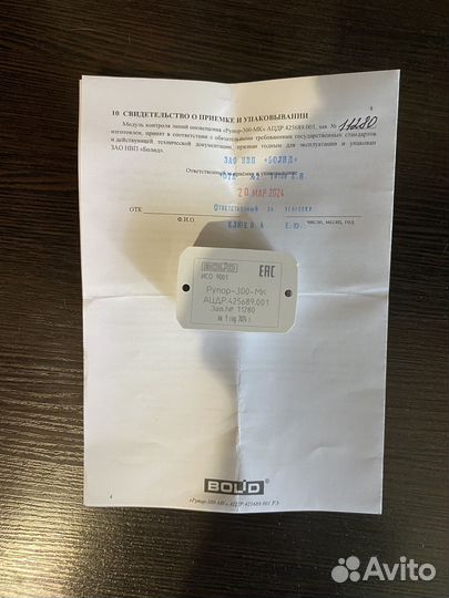 Bolid Модуль Рупор 300 мк