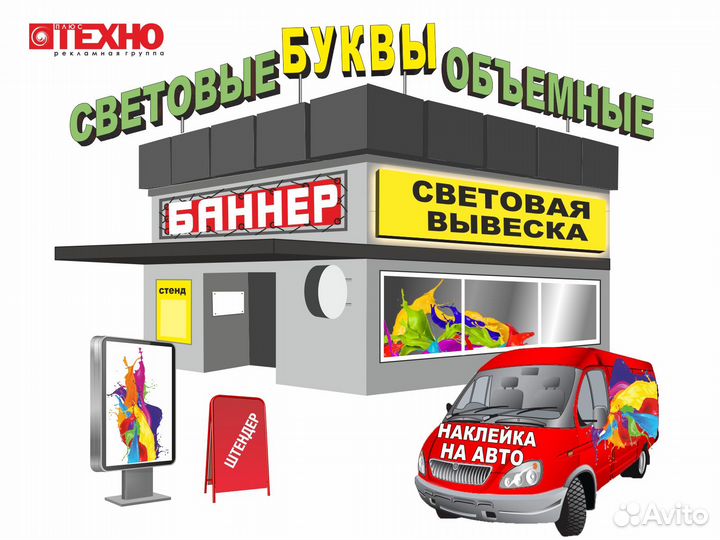 Световые буквы Вывески Наружная реклама