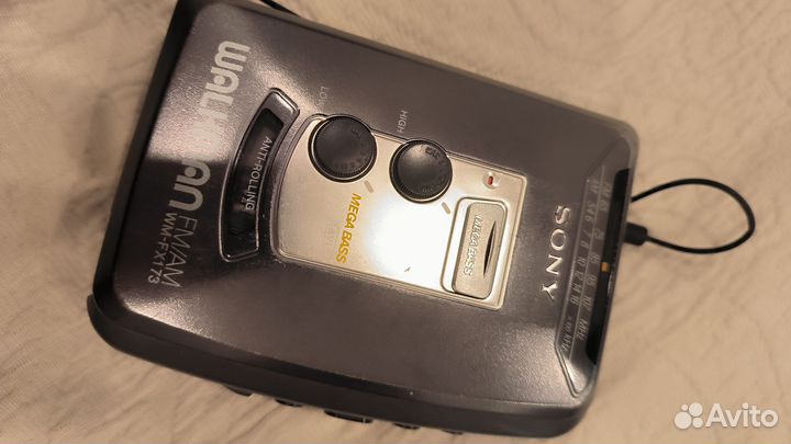 Кассетный плеер sony walkman wm-fx173