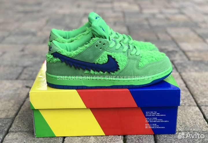 Кроссовки Nike SB Dunk Greatful Dead Bears Green