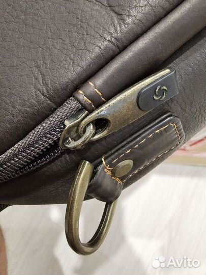 Мужской кожаный портфель samsonite