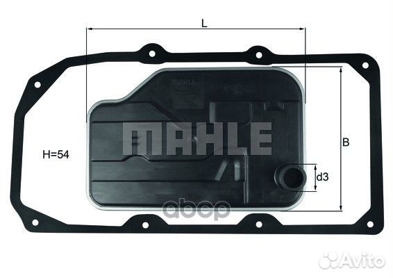 Фильтр АКПП mercedes W204 HX124D Mahle/Knecht