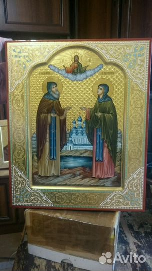 Икона Муромских Святых Петра и Февронии