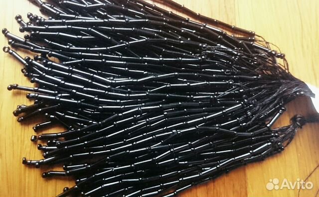 Стеклярус на нити (Preciosa)