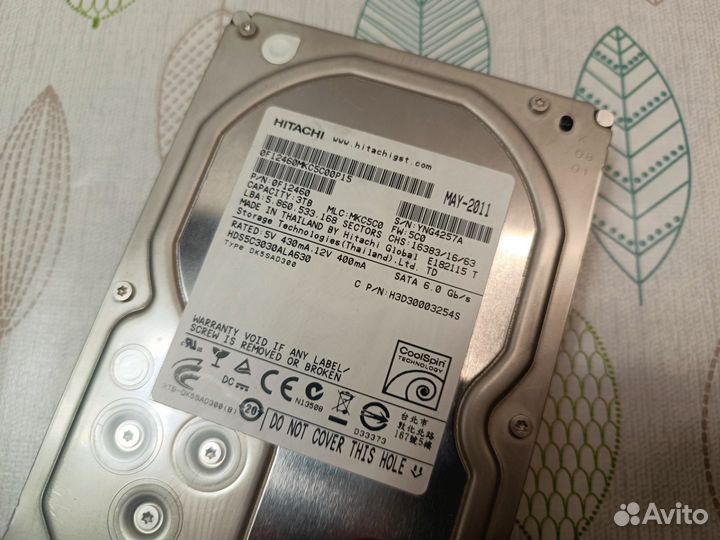 Жесткий диск 3 тб. Hitachi 3tb