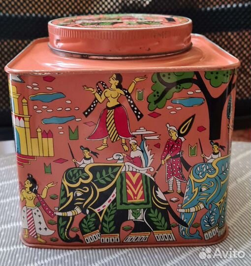 Банка чайная, жестяная Дарджилингский чай Индия