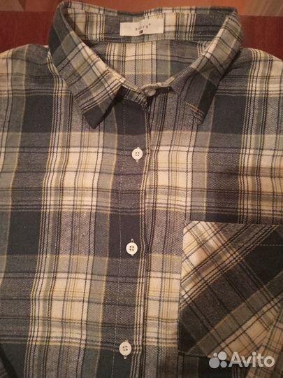 Рубашка в клетку оверсайз женская