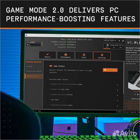 SSD WD Black SN850X 2Tb (BOX) dram, новый