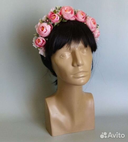 Ободок с цветами