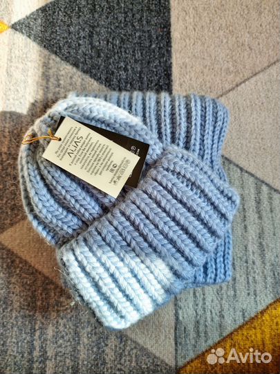 Шапка с шарфом женская зимняя