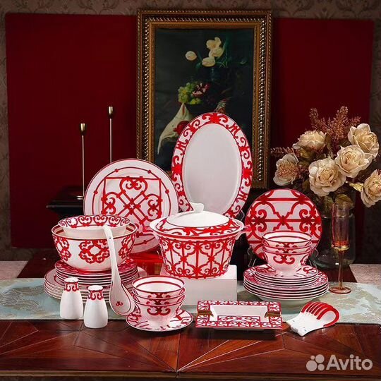 Чайно столовый сервиз Hermes