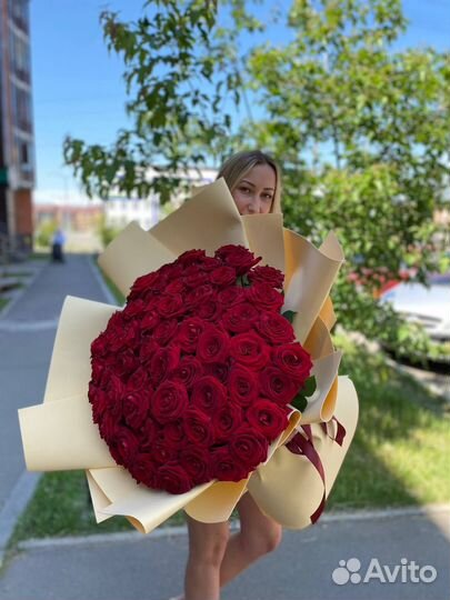 71 роза с доставкой