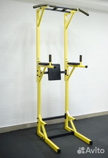 Турник 3 в 1 напольный желтый