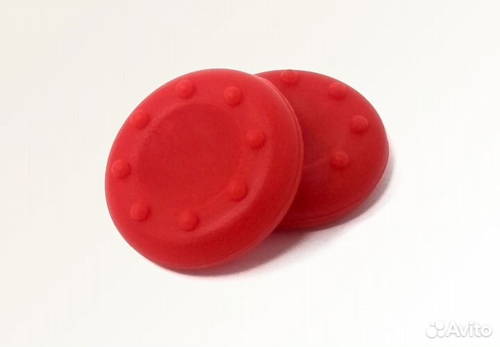 Силиконовые насадки на стики геймпада (Красные)