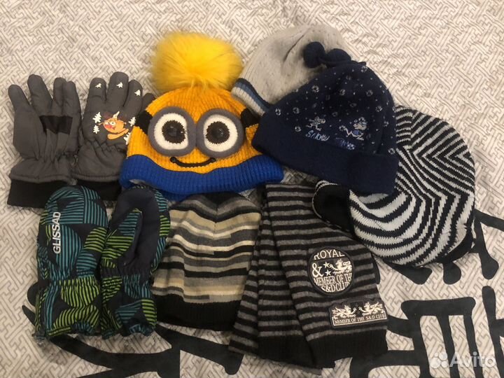 Шарф,шапки,перчатки 5-7лет