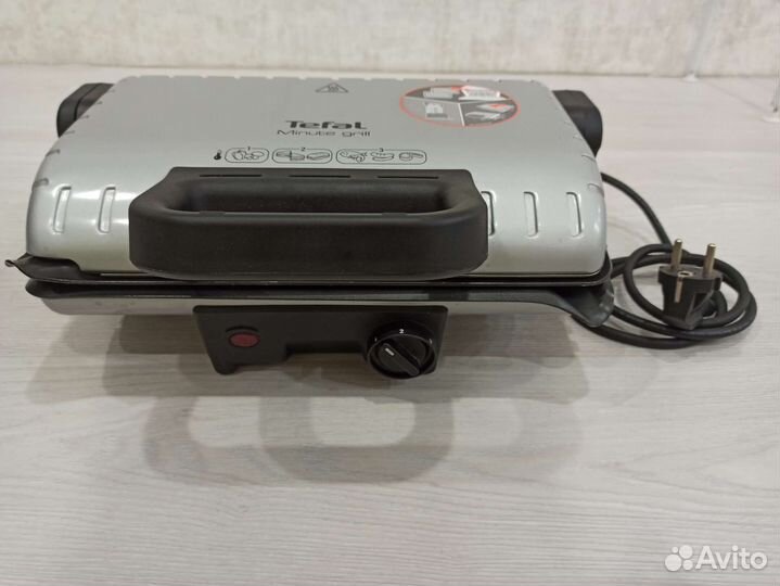 Гриль Tefal Minute Grill GC205012, черный/металлик