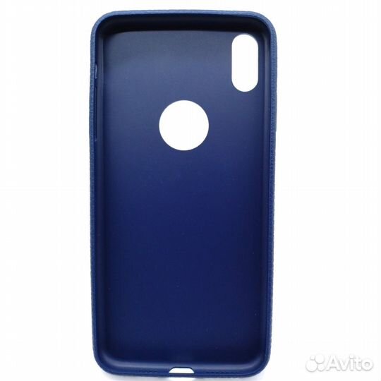 Чехол силиконовый для iPhone XR (Синий)