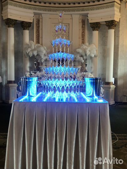 V.I.P. Пирамида шампанского,пирамида из бокалов