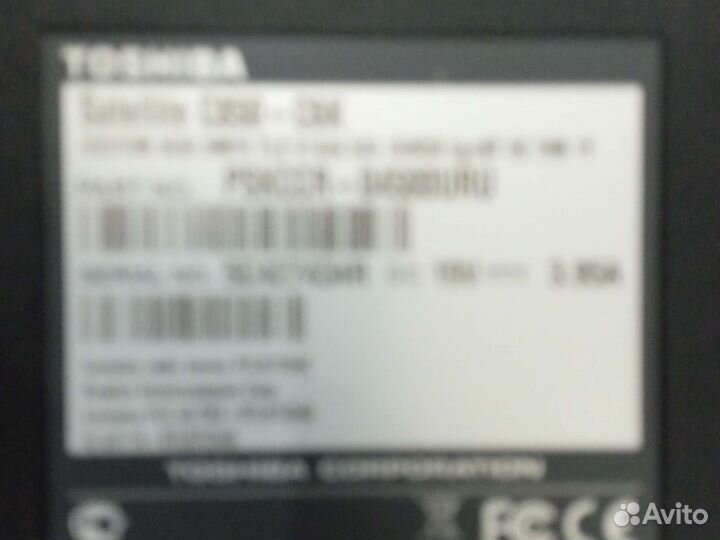 Ноутбук toshiba