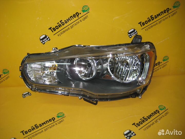 Фара левая Mitsubishi Lancer 10 под эл кор