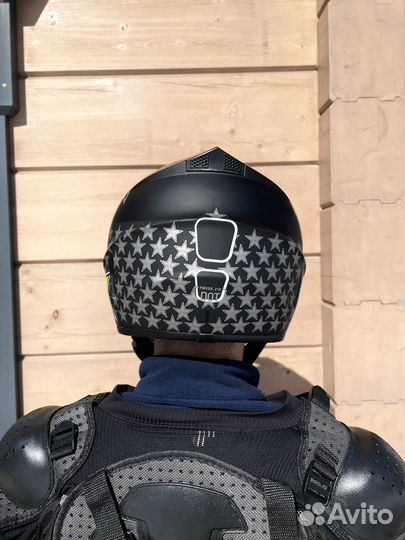 Шлем для эндуро, питбайка, мотокросса, мотоцикла