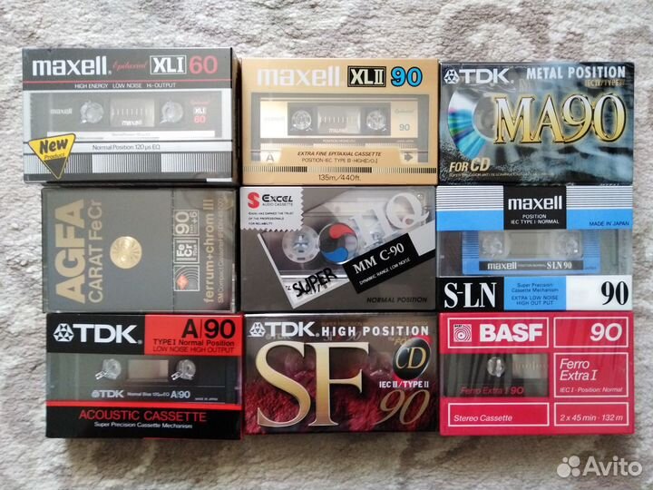 Запечатанные аудиокассеты