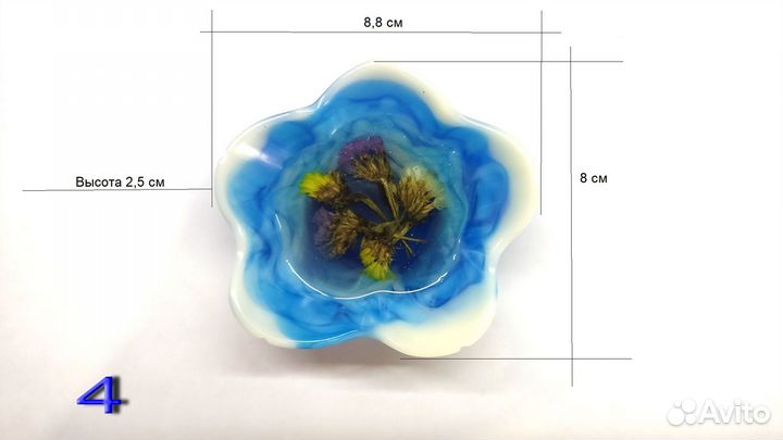 Розетка ракушка эпоксидная смола