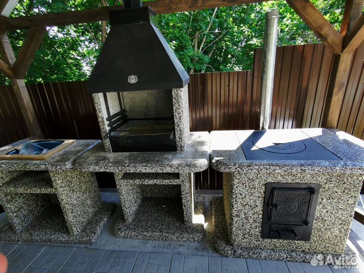 Модульная печь барбекю, гриль, мангал