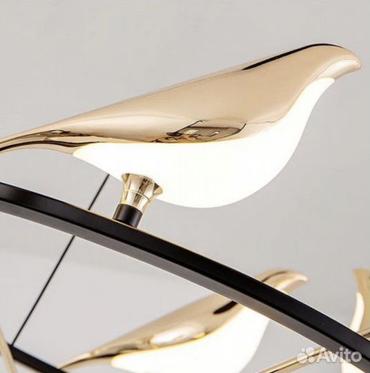 Бра, подвес, люстра с 3 и 6 птицами, птичками