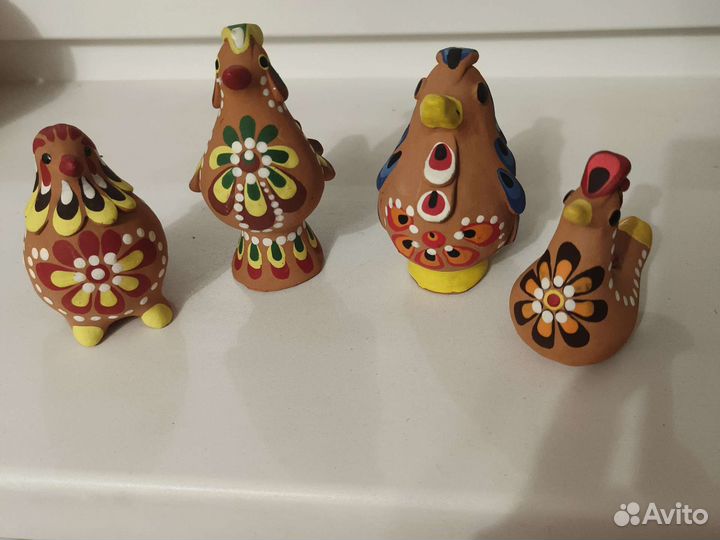 Глиняные Птички-свистульки