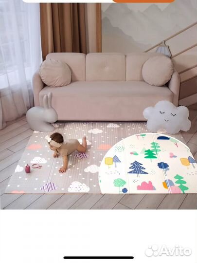 Детский игровой коврик складной