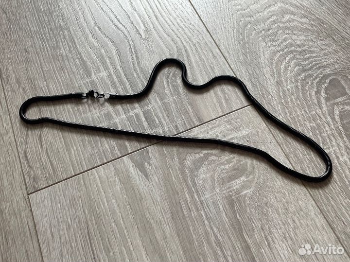 Мужская черная цепь / цепочка