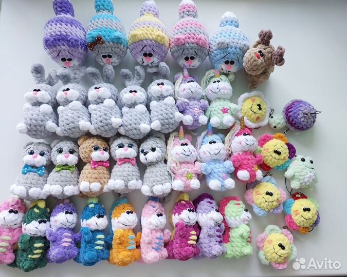 Вязаные брелки