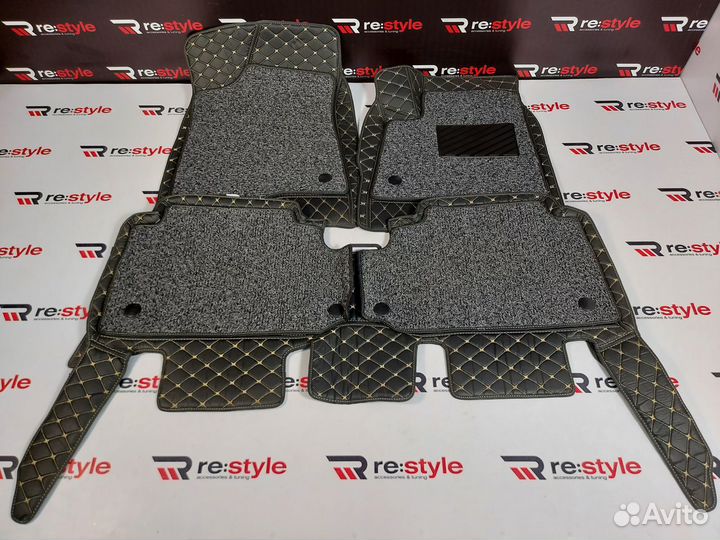 Ковры салона 3D Toyota Harrier 30 Правый руль Черн